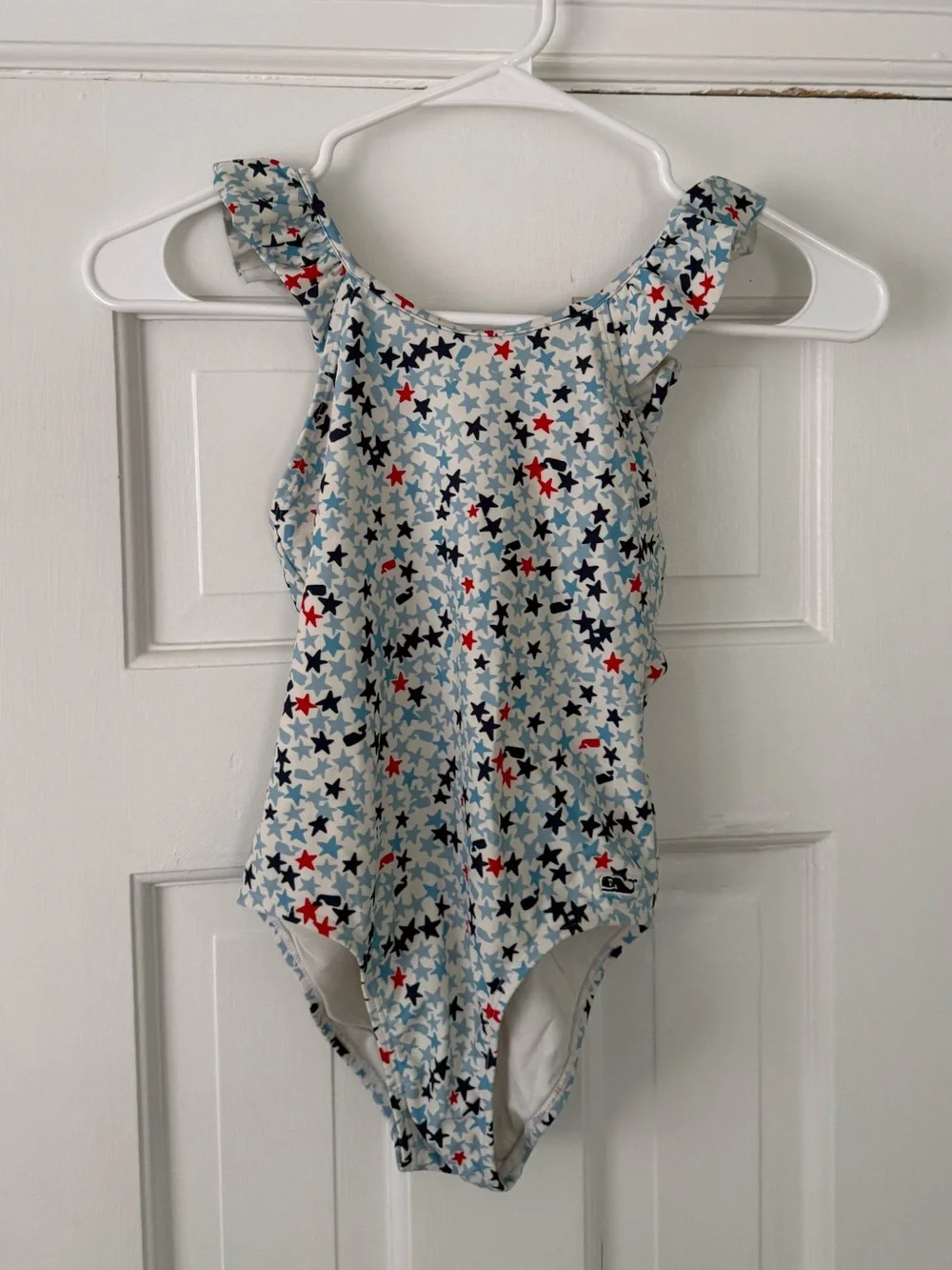 Lot of 2 Girls One Piece Swimsuits size 8/S Vineyard Vines & Hanna Andersson